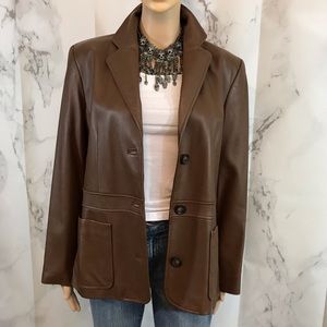 Valerie Steven Genuine Lamb Leather Jacket